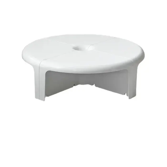 Table Basse Circulaire Moderne en Plastique, Design Créatif et Élégant, Meubles de Maison pour Salon