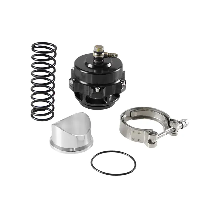 Valve de soufflage Turbo universelle de 50mm, bande en V avec soudure sur bride en aluminium, tuyau 