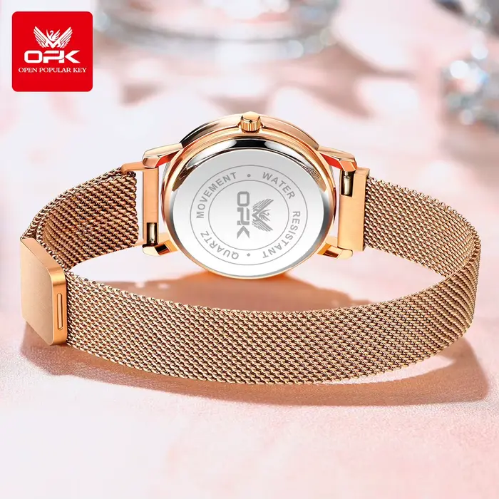 OPK 8115 montres pour femmes Simple mode montre-bracelet originale pour femme bracelet en maille d'a