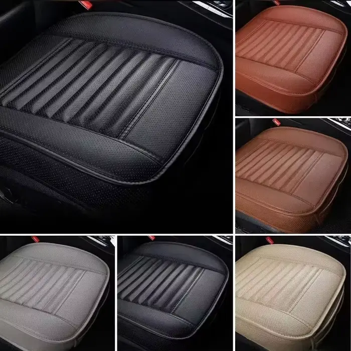 Housse de siège de voiture en cuir PU universelle tapis respirant antidérapant quatre saisons confort élégance pour femmes hommes occasions spéciales