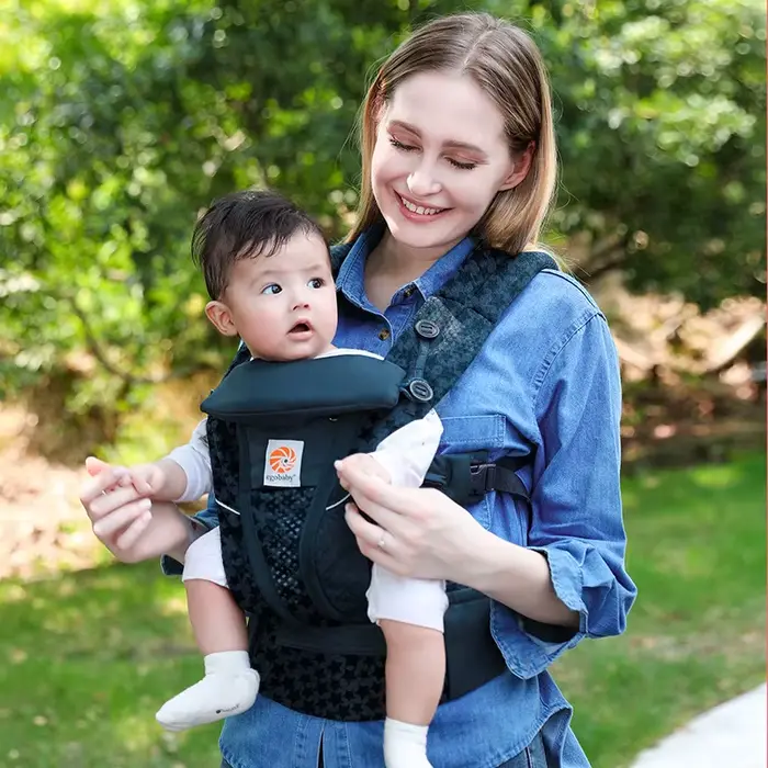 Porte-bébé Ergobaby Omni Breeze toutes positions respirant maille lombaire support pour nouveau-né à enfant occasions spéciales