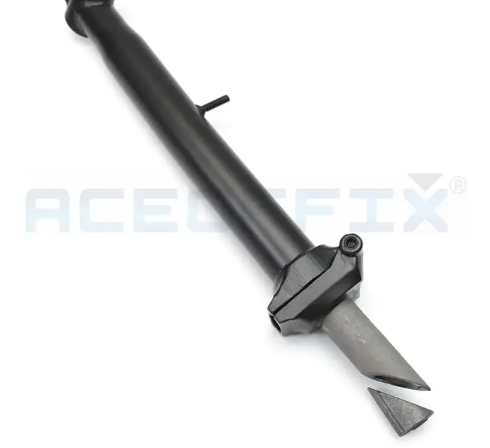 ACEOFFIX-Tige de tube de direction en acier au chrome-molybdène noir, guidon S/M pour Bromsilice, ac