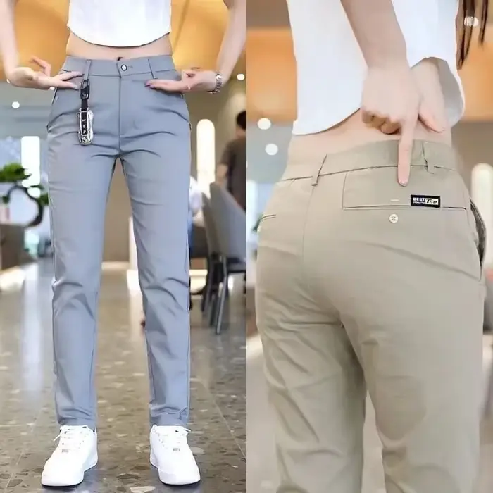 Pantalon de Golf en soie glacée pour hommes, mi-poids, décontracté, pantalon de sport, Design Simple