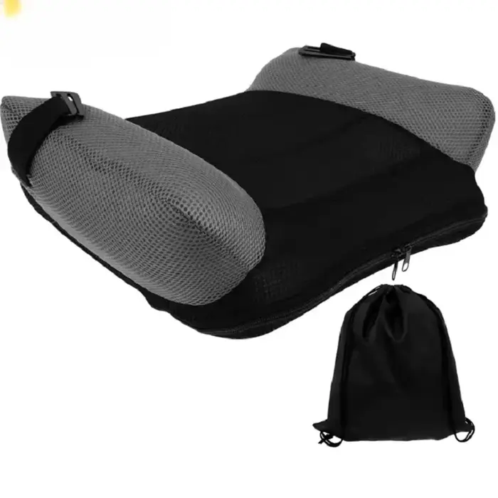 Coussin de siège rehausseur de voiture gonflable portable avec sac de rangement pour enfants en bas âge sécurité voyage confort familial