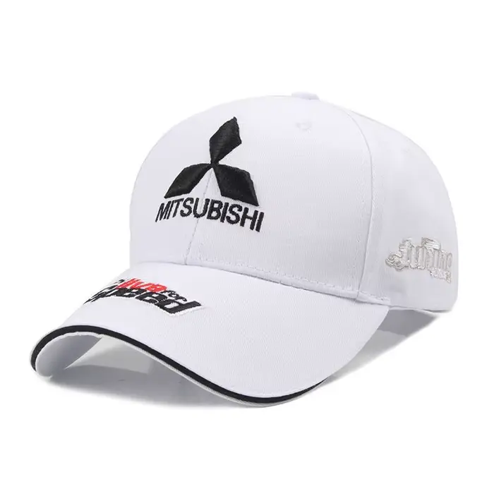 Casquette de baseball noire thème Mitsubishi Racing, casquette commémorative avec logo de voiture, p
