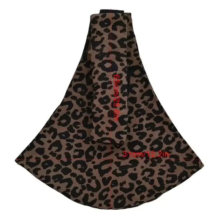Porte-bébé léopard portable câlin avant support dorsal taille réglable matériaux doux et respirants pour nouveau-né et jeune bébé occasions spéciales et quotidiennes