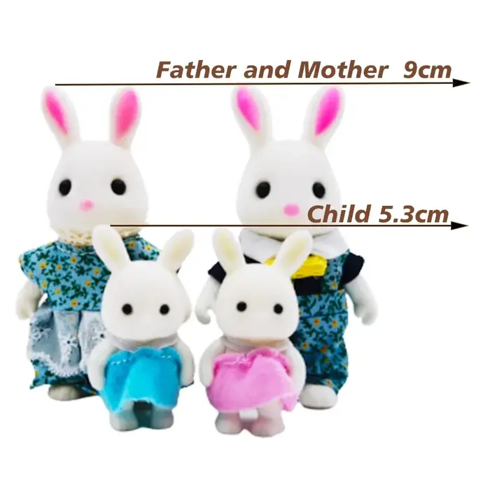 Famille d'animaux de la forêt 1_12 Accessoires pour maison de poupée Mini_yythk