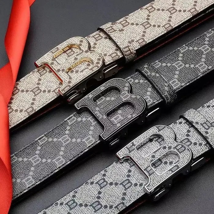 Nouvelle marque de luxe hommes ceinture mode affaires alliage aiguille boucle hommes ceinture boucle