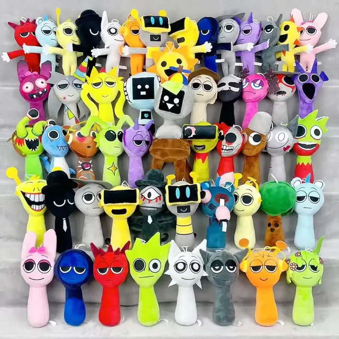 53 styles Sprunki jouets en peluche Sprunki poupée en peluche Sprunki jeu oreiller enfants cadeaux d