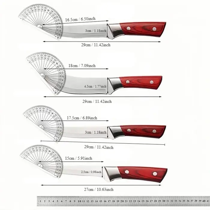 Couteau à désosser coupe de viande couteau de boucher couteau à découper acier inoxydable tranchant 