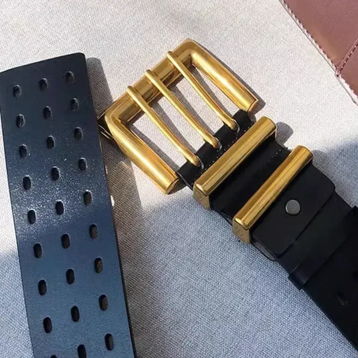 Marques de luxe haut de gamme, ceinture en cuir élégante pour femmes, large ceinture pour femmes, co