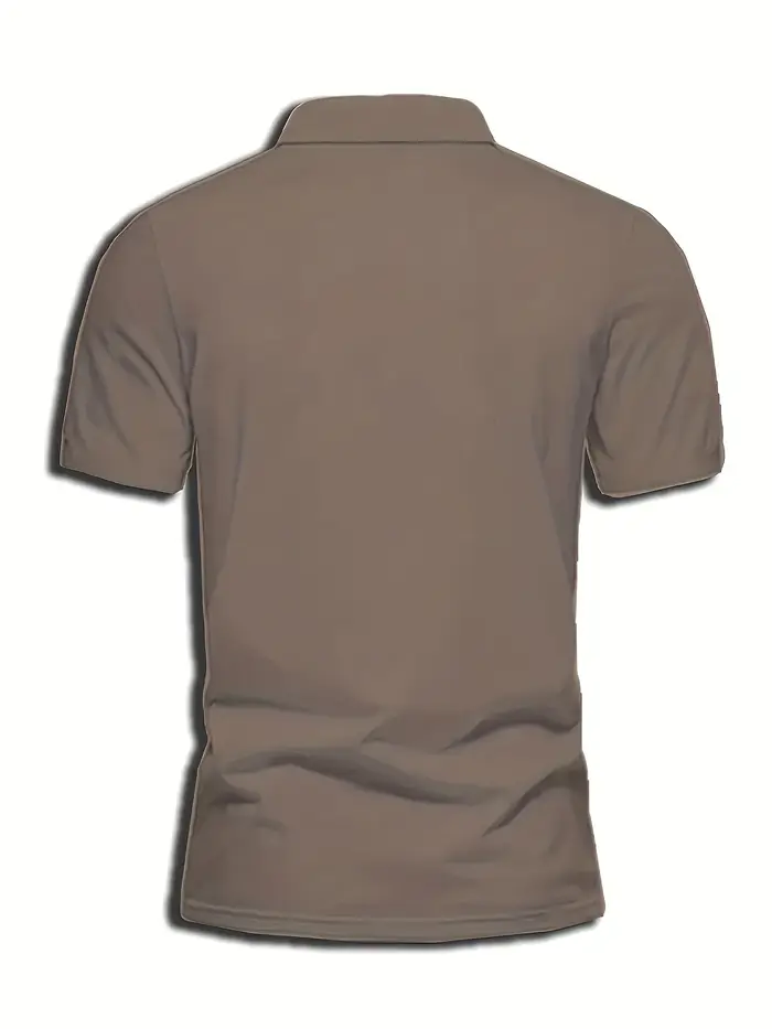 La nouvelle chemise POLO à manches courtes pour hommes pour l'été 2025 présente une impression de mo