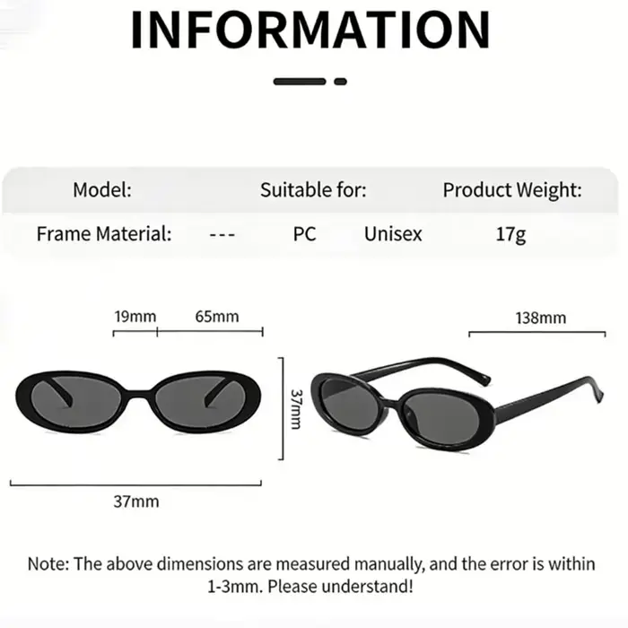 2 paires de lunettes de soleil classiques à monture ovale, lunettes de soleil décoratives à la mode 