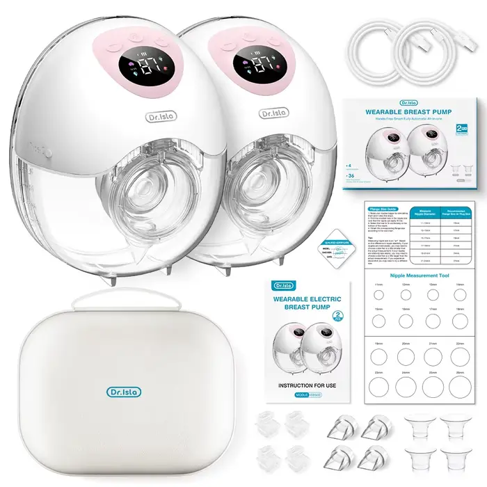 Tire-lait électrique portable MAMIJOY 4 modes - 36 niveaux d'aspiration silencieux et mains libres