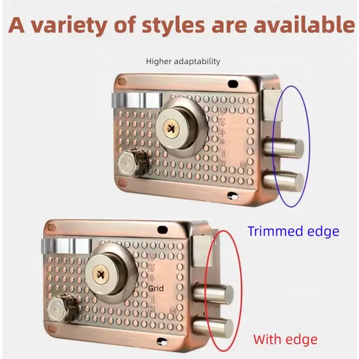 Serrures de porte extérieures en acier inoxydable antivol pour maison et chalet, serrure de sécurité multiple avec clés, quincaillerie robuste pour portes en bois occasions spéciales