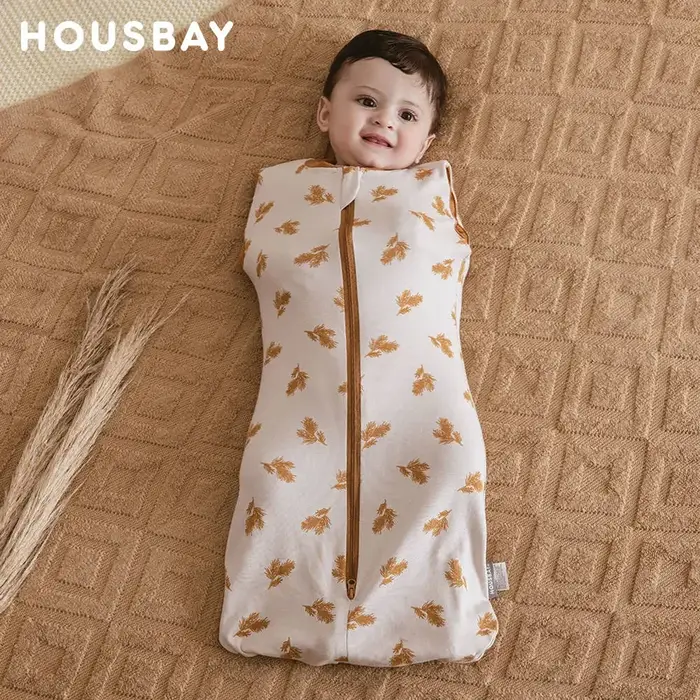 Sac de couchage pour bébé, nouveau-né, sans manches, été, fin, 100% coton, doux, 2 voies, fermeture 