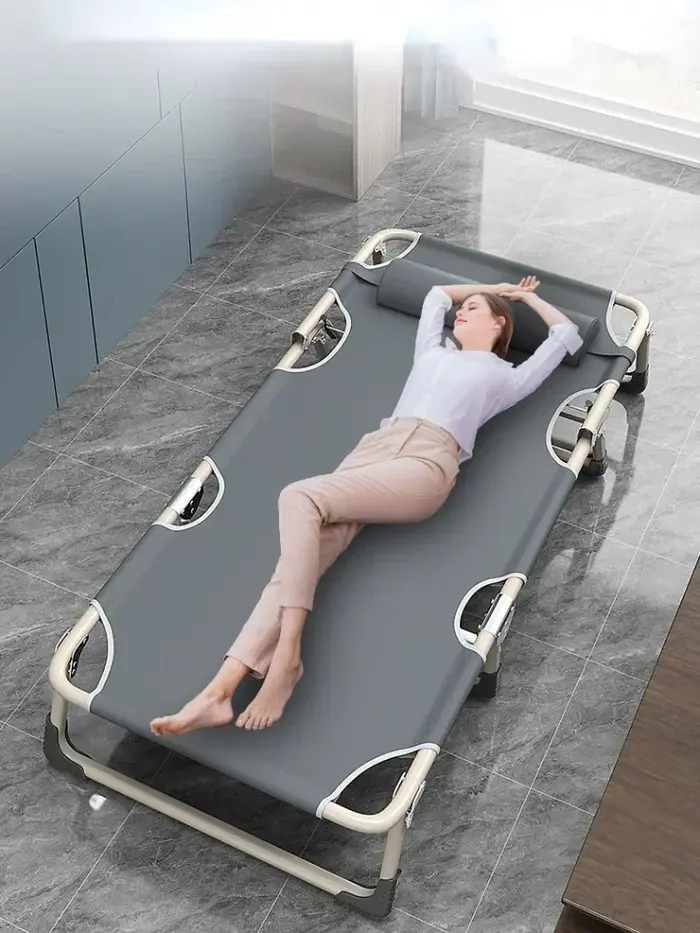 Fauteuil inclinable d'extérieur portable pour pause déjeuner, cour et plage – Chaise pliante polyval