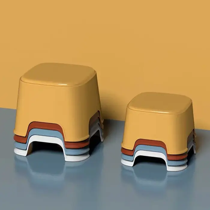 Escabeau pliant en plastique, escabeau de dessin animé mignon, 2025
