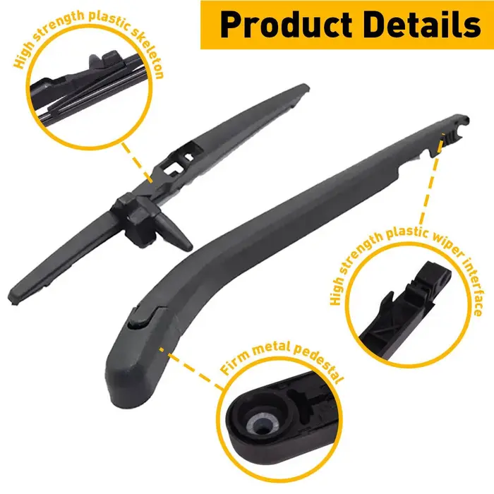 Bras d'essuie-glace arrière et lame pour 2003-2009 Toyota 4runner limitée utilitaire Sport 4 portes 