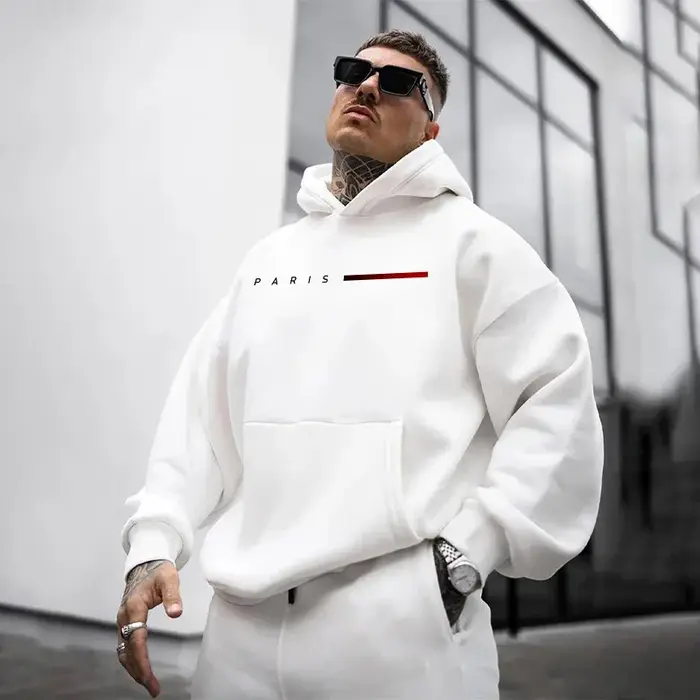 Paris pulls à capuche de mode pour hommes toutes saisons quotidien décontracté sport sweats à capuch