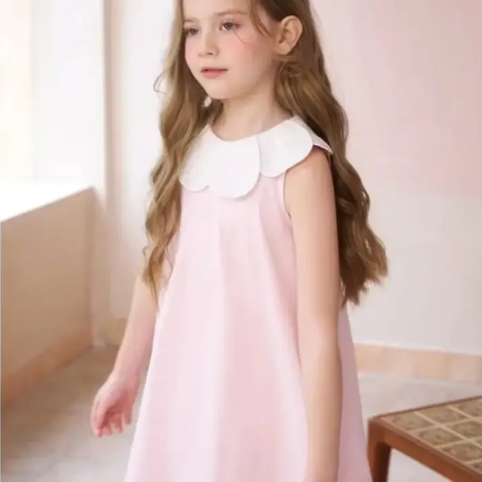 Robe de princesse à col claudine pour bébé fille, vêtements de fête d'anniversaire pour enfant en ba