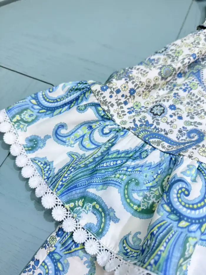 Ensemble de vêtements d'été pour enfants, nouveau design, imprimé floral, chemise haute à bretelles 