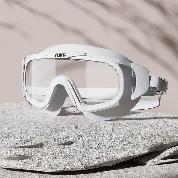 Lunettes de natation HD étanches et anti-buée, grand cadre galvanisé, design unisexe pour profession
