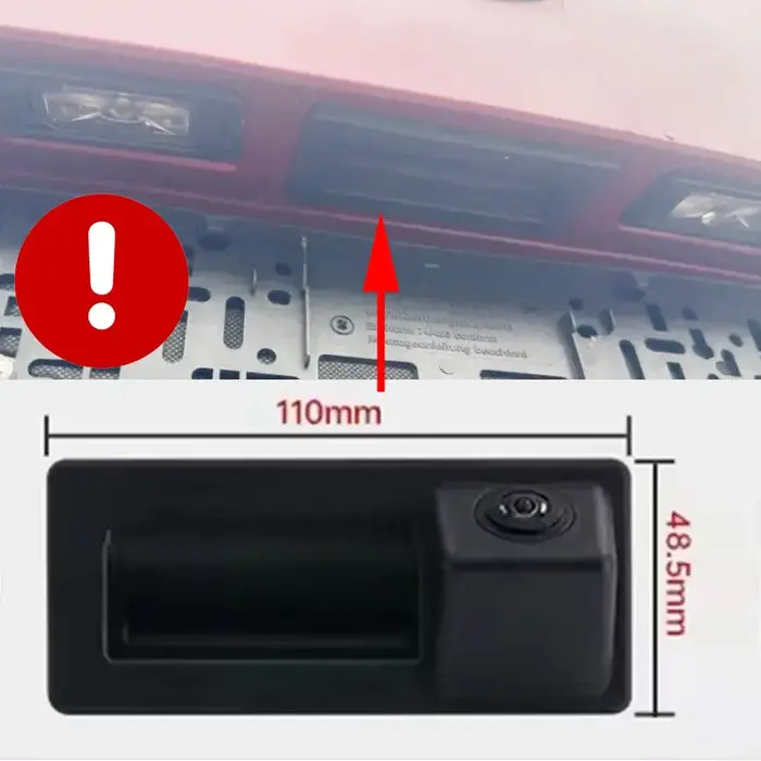 Caméra de recul pour VW Tiguan II MK2 Allspace 2016 – 2023 Canbus, trajectoire dynamique, Plug and P