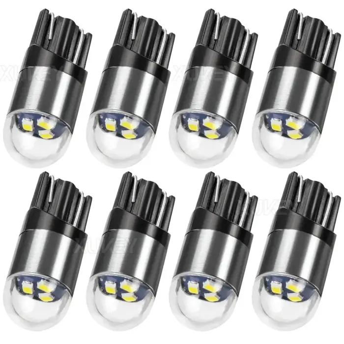 8x ampoules intérieures de voiture-12 V W5W 0.5W W2,1x9,5d ampoules dôme carte Cargo toit lumière la