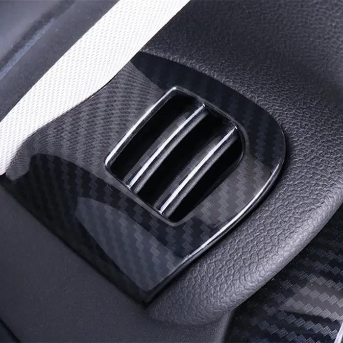 Couvercle de ventilation de voiture, coque de sortie, boîtier, autocollant en Fiber de carbone pour 