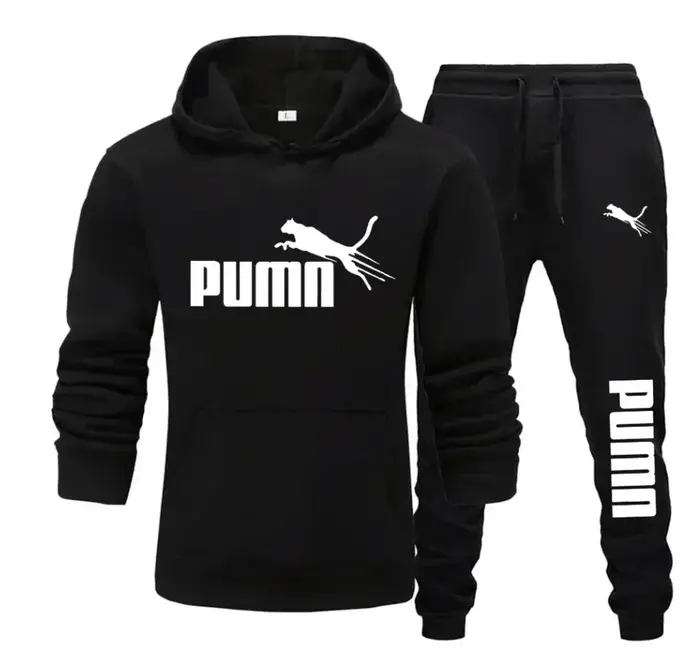 Nouvel ensemble deux pièces tendance pour homme : sweat à capuche et pantalon, collection automne-hi