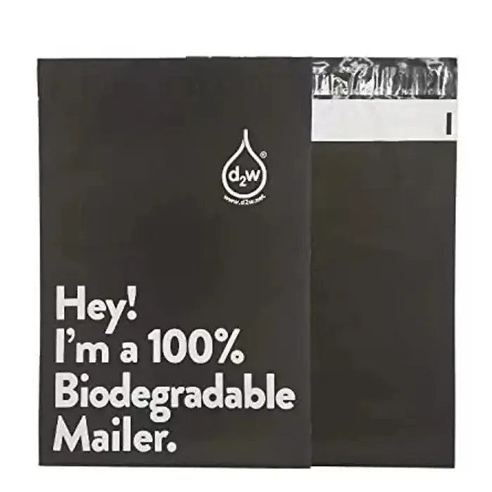 Sacs d'expédition biodégradables D2W 100%, pochette postale auto-adhésive Express, pochette étanche 