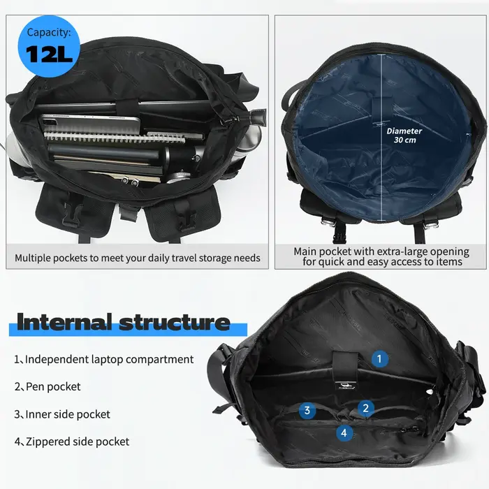 Tigernu mode sacs à bandoulière pour hommes sacs à bandoulière mâle sacs extensibles 13.3 pouces poc