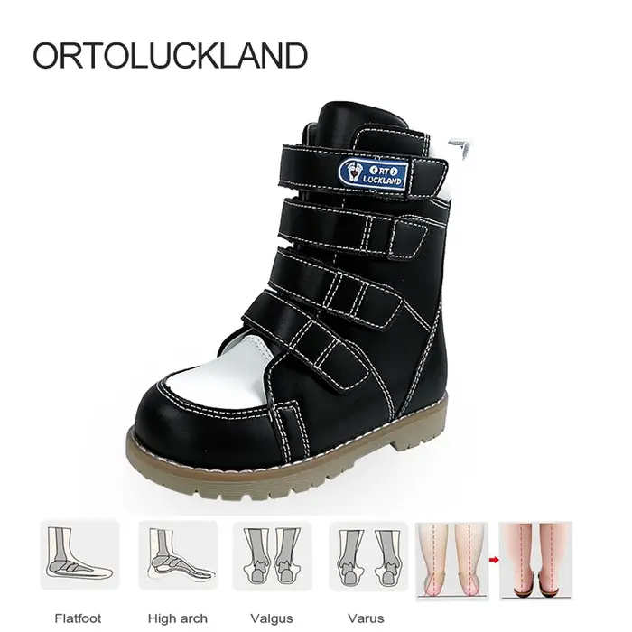 Ortoluckland enfants chaussures filles bottes orthopédiques enfants garçons haut luxe Clubfoot Tipsi