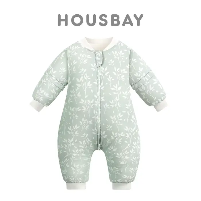 Sac de couchage pour enfants 1-4 ans, Protection du cou, coupe-vent chaud, 3 fermetures éclair, manc