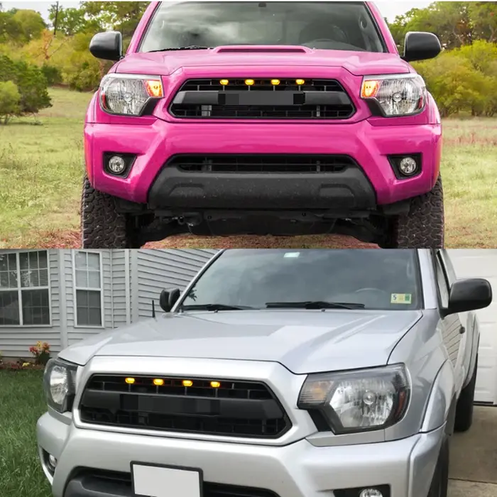 Kit de feux de calandre avant LED ambre/blanc avec faisceau de câblage pour Toyota Tacoma 2012-2015,