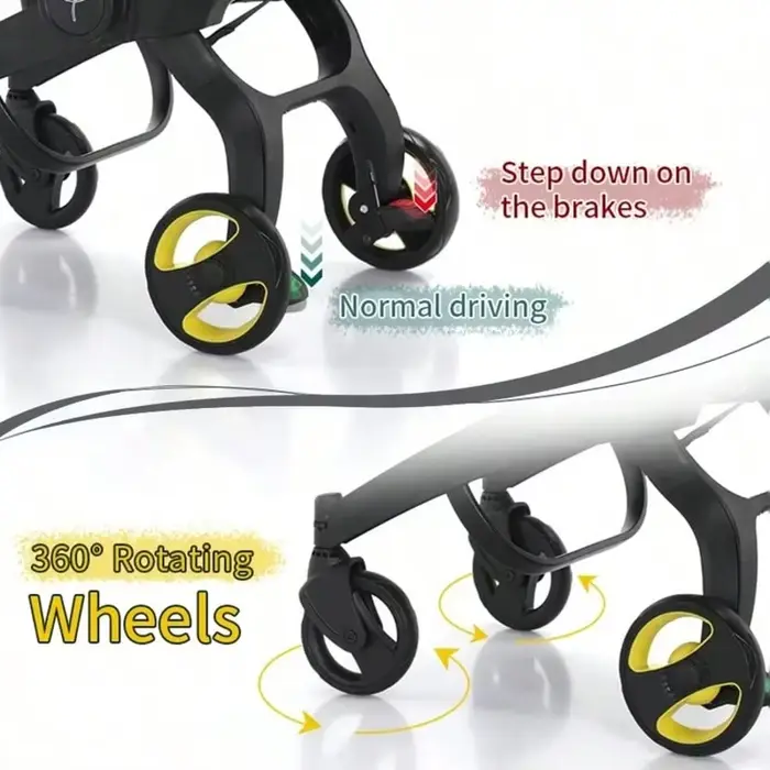 Poussette pour bébé |   Chariot pliable léger bidirectionnel |   Parfait pour les voyages et le shop