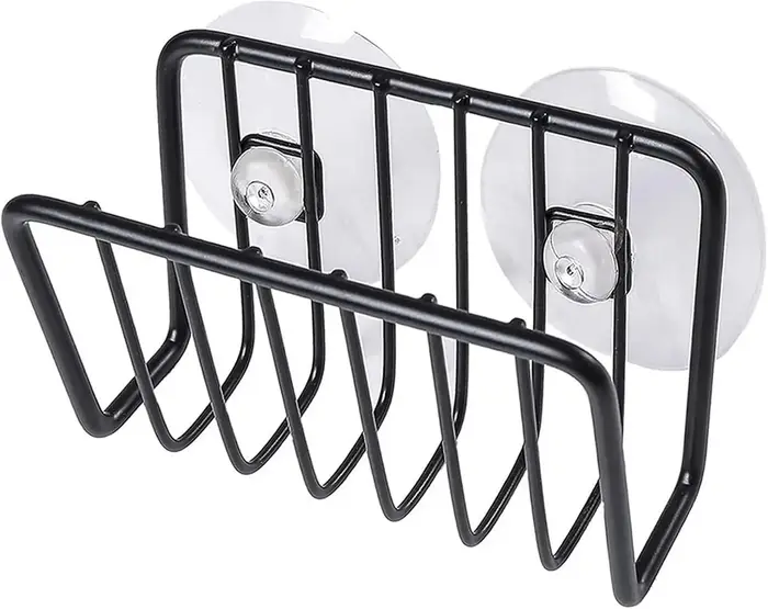 Porte-éponge pour évier de cuisine, caddie à éponge à ventouse en acier inoxydable, fournitures de c
