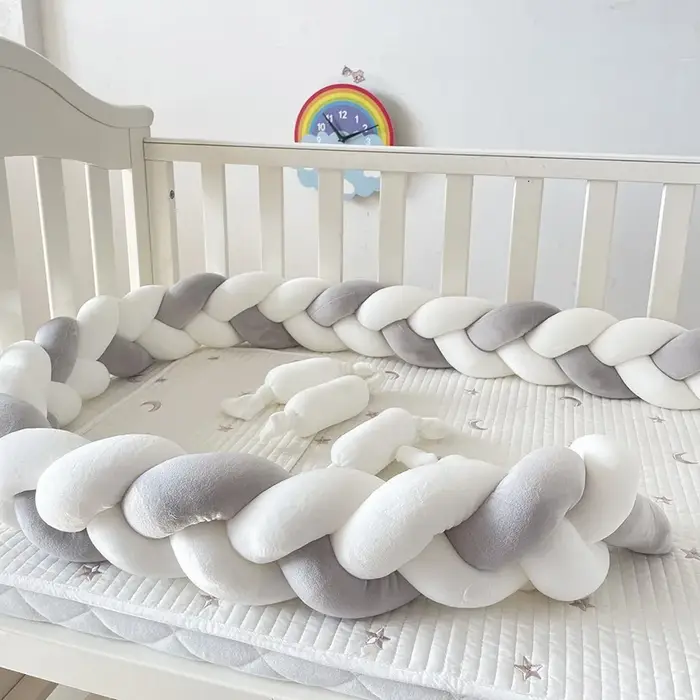 1M/2M/3M/4M bébé berceau pare-chocs protecteur lit tresse noeud coussin pour nourrissons enfants act