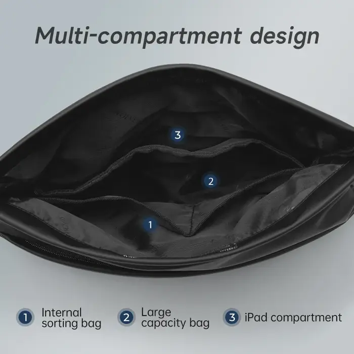 Septwolves haute qualité boucle magnétique mince sac de messager hommes à la mode décontracté en cui