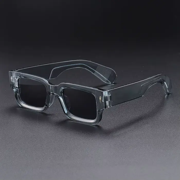 Lunettes unisexes à monture carrée en plastique, Style Simple et décontracté, à la mode, adaptées à 