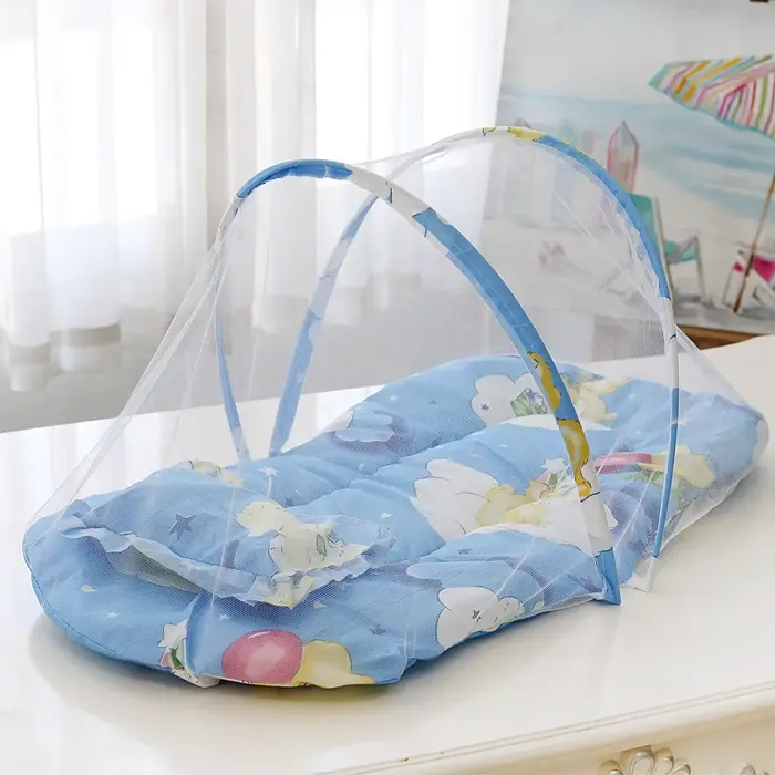 Moustiquaire Portable Pliable Polyester Lit Bébé Tente Jeu Literie Enfant Nouveau-Né Voyage Été Protection Insectes Sécurité Famille