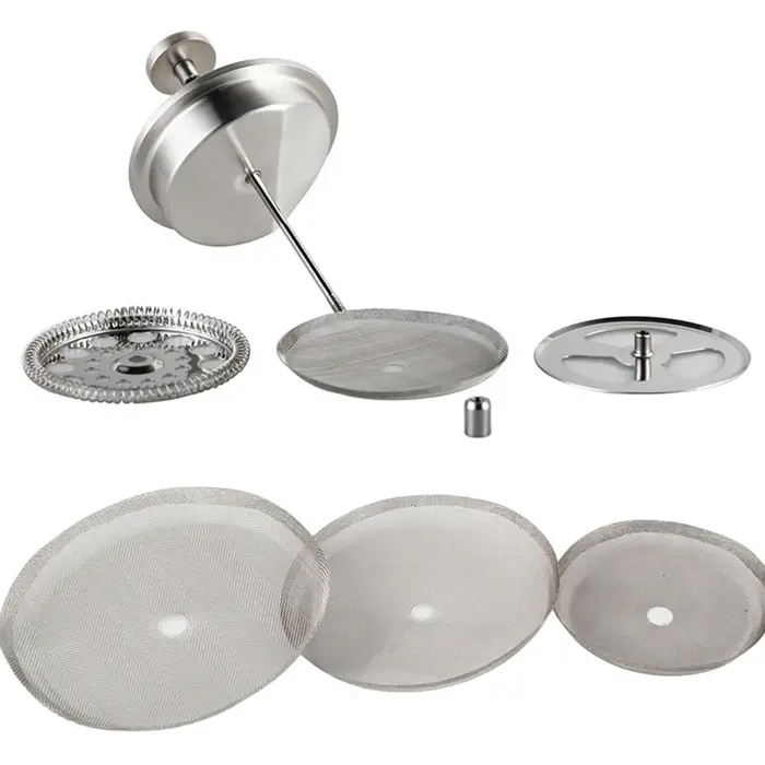 Filtres à presse française, filtre à mailles de remplacement pour Machine à expresso 350 800 1000ML,