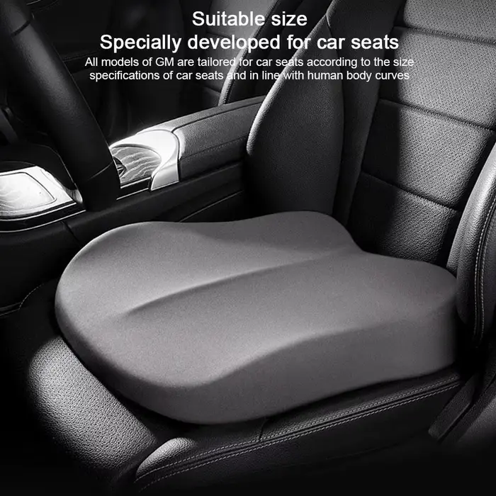 Coussin de siège rehausseur en mousse à mémoire de forme pour conducteur voiture confortable été hiver élégant à offrir