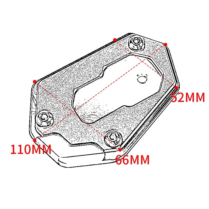 Support latéral de moto pour BMW R1250 GS R 1250 GSA R1250GS/Adventure R 1250GS Rallye HP, support d