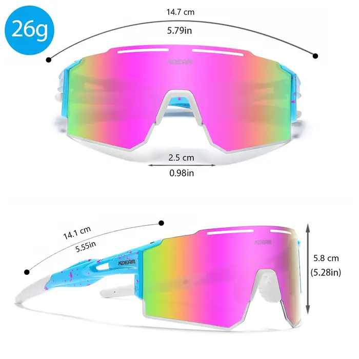 Lunettes de soleil polarisées pour hommes et femmes, lunettes de soleil de baseball et de softball p