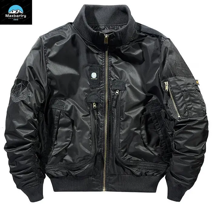 Blouson aviateur fonctionnel MA-1 pour homme, manteau de baseball respirant rétro, vêtements de marq