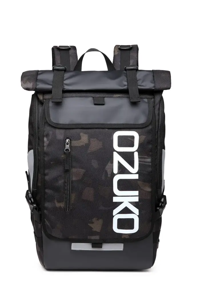 OZUKO sac à dos hommes 15.6 pouces ordinateur portable hydrofuge cartable pour adolescent décontract