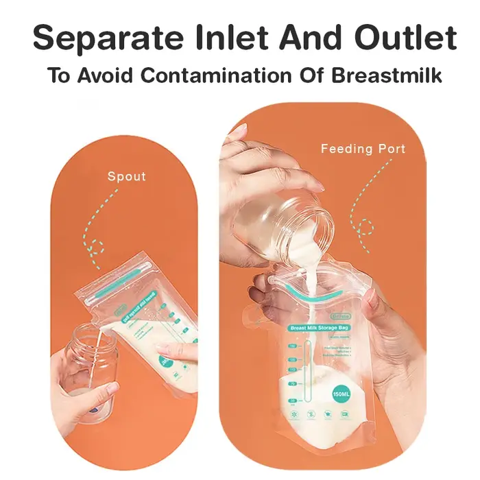Sacs de stockage de lait maternel jetables 150ML sans BPA pour congélation sécurisée lot de 100 pièces pour mères allaitantes occasions quotidiennes et spéciales