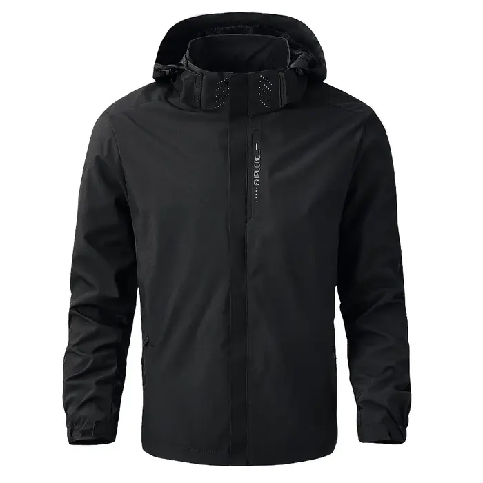 Manteau imperméable imperméable d'extérieur pour hommes imperméable léger avec capuche streetwear ra